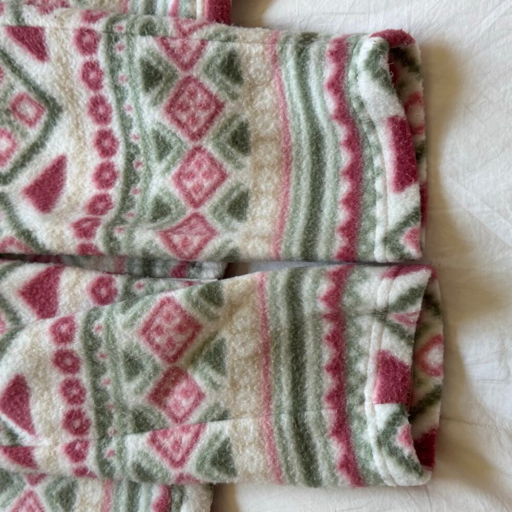 Alfred Dunner full zip fleece jacket womens M‎ geometric multicolor pastel soft - Picture 14 of 15